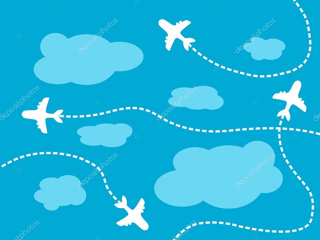 Fondo de viaje aéreo Vector de stock #24048781 de ©tupungato, image size:1024x768