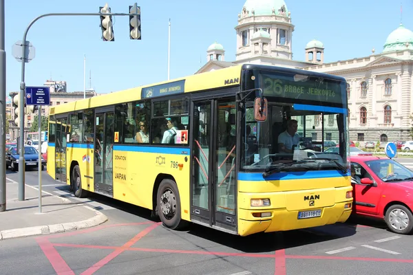 Belgrado bus — Stockfoto