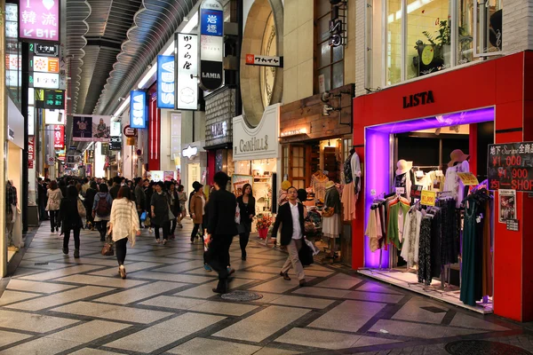 오사카, 일본에서 쇼핑 — 스톡 사진