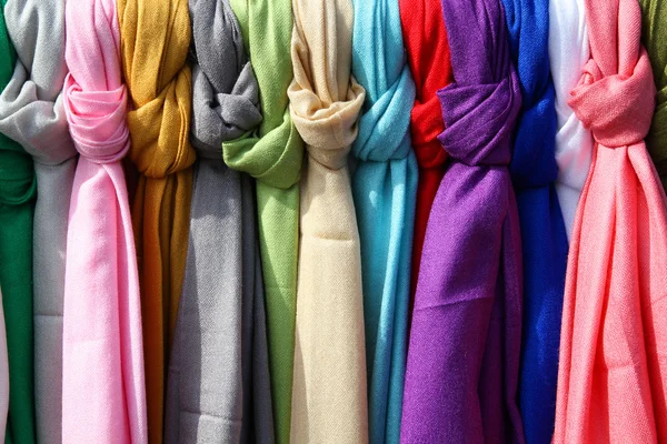 Színes textíliák — Stock Fotó