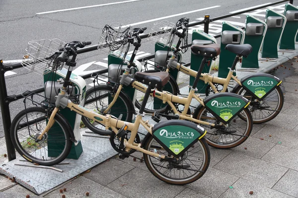 Partilha de bicicletas de Hiroshima — Fotografia de Stock