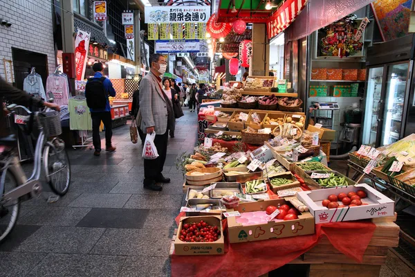 Mercato alimentare di Osaka — Foto Stock