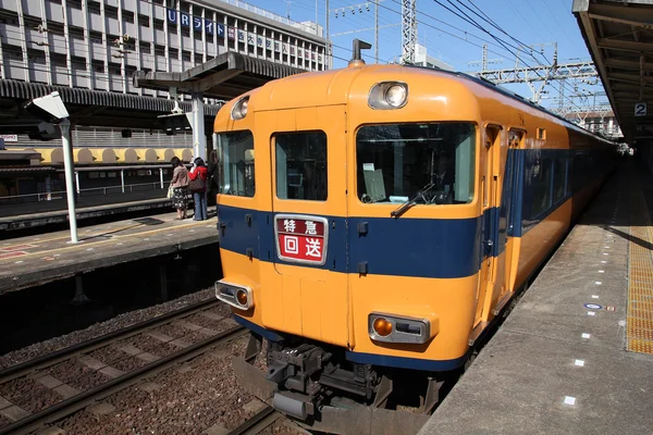 Nara station tåg — Stockfoto