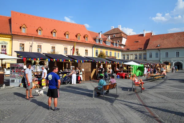 Sibiu, Rumunsko — Stock fotografie