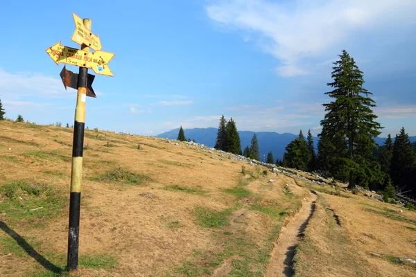 Hiking trail in Romania — Stock Photo, Image