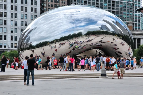 Чикаго - Cloud Gate — стоковое фото