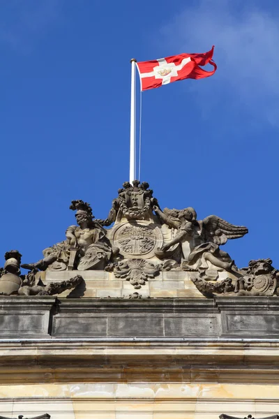 Deense vlag — Stockfoto