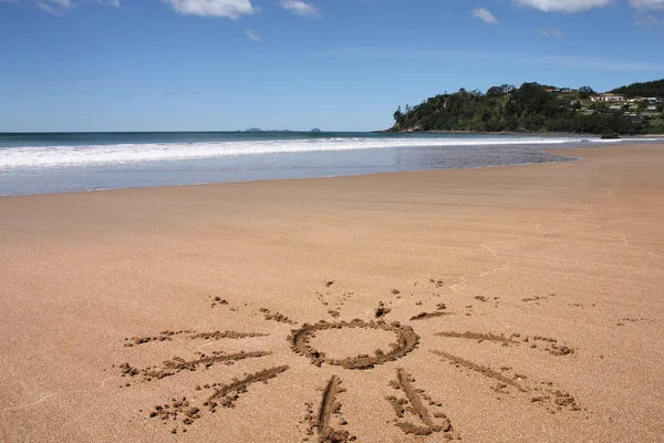 Nueva Zelanda playa — Foto de Stock