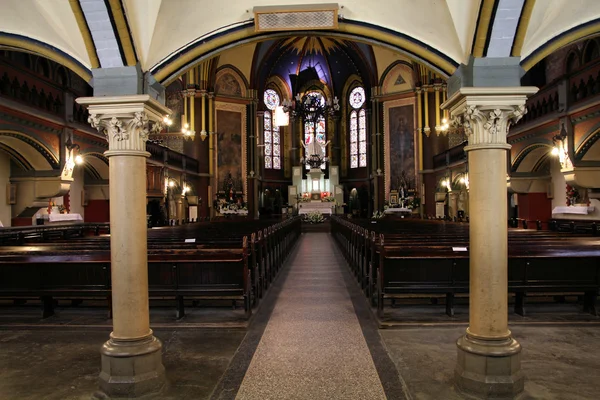 Interior de la iglesia en Torun — Foto de Stock