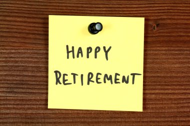 Happy retirement clipart