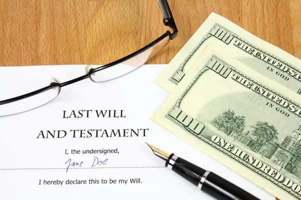 Last Will — Stock Photo, Image