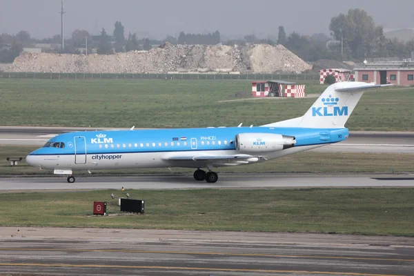 KLM Fokker 70 — Stok fotoğraf