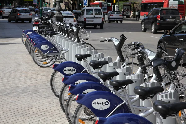 Bicicletas de ciudad - Valencia — Foto de Stock