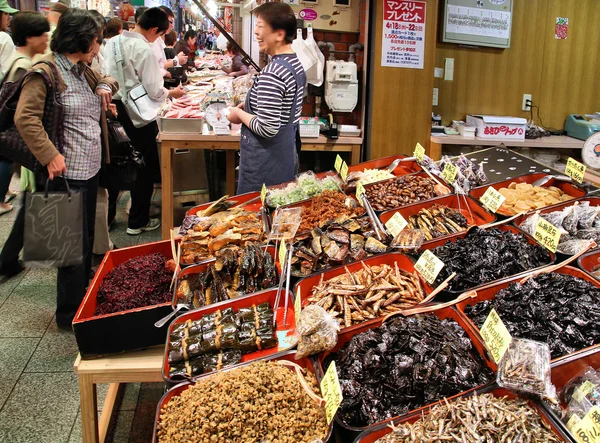 Nishiki piac, Kyoto — Stock Fotó