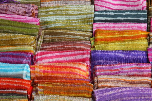 Têxteis coloridos — Fotografia de Stock
