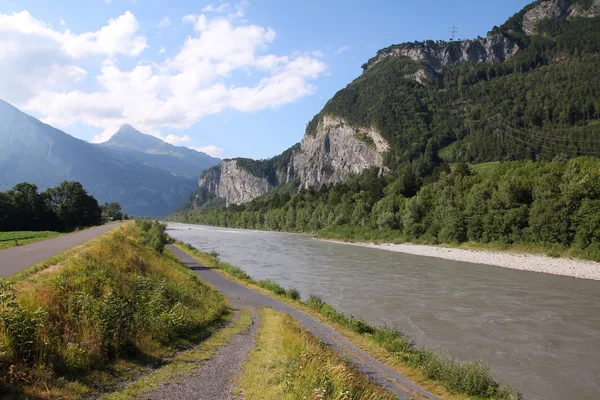 Η διαδρομή κύκλων στην Ελβετία — Φωτογραφία Αρχείου