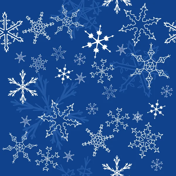 Copos de nieve — Vector de stock