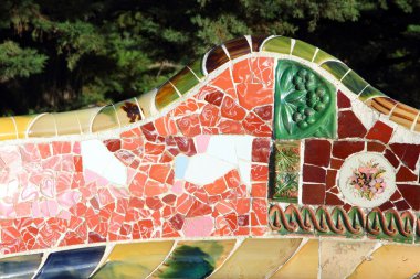 Ceramic art in Park Guell