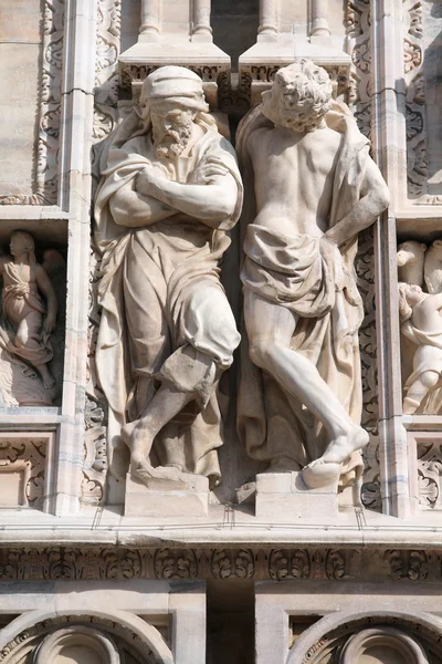Escultura catedral de Milão — Fotografia de Stock