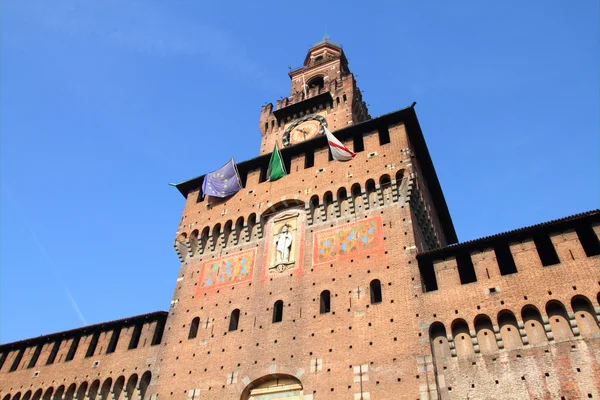 Castelul Sforza, Milano — Fotografie, imagine de stoc