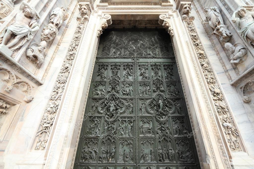 Milan cathedral door