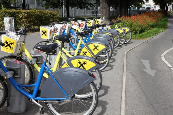 Fahrradverleih in Wien — Stockfoto