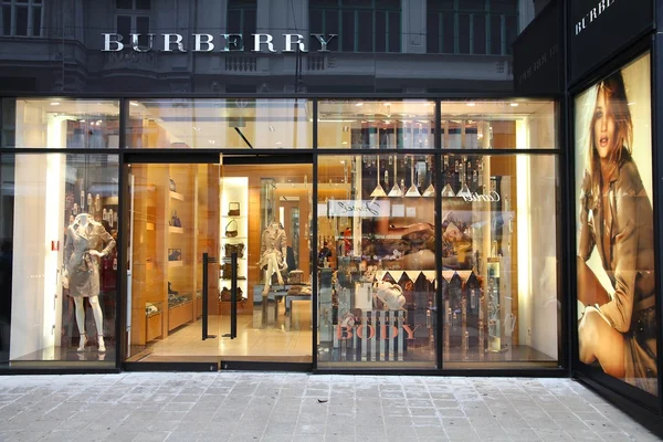 Burberry store — Stock fotografie