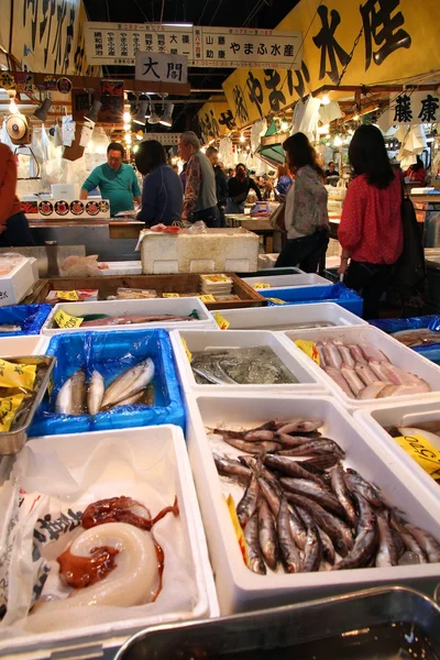 Tsukiji Vismarkt, tokyo — Stockfoto