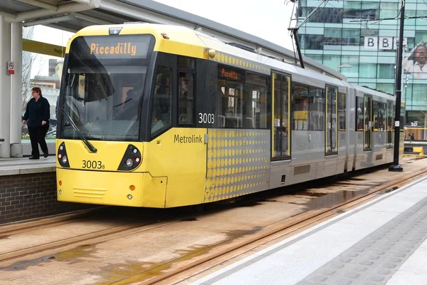 Manchester tram — Stock Photo, Image