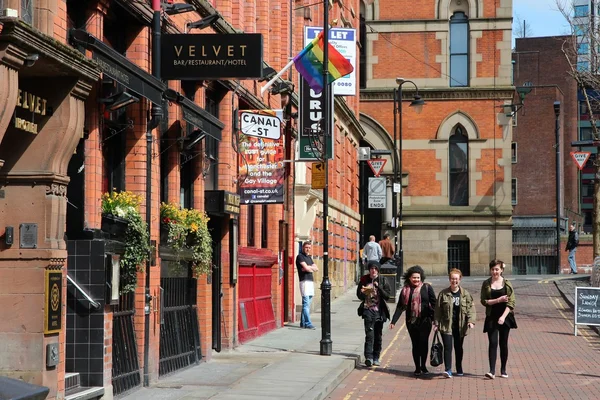 Villaggio gay a Manchester — Foto Stock