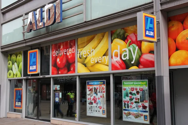 Supermercado Aldi — Foto de Stock