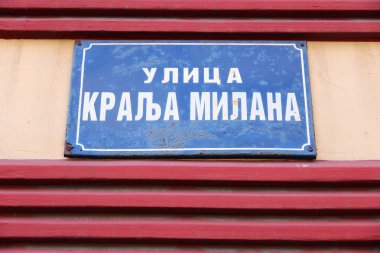calle en Belgrado, serbia
