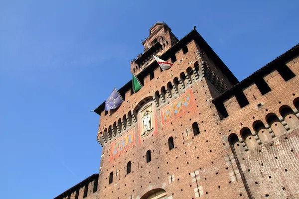 Zamek w Mediolanie — Zdjęcie stockowe