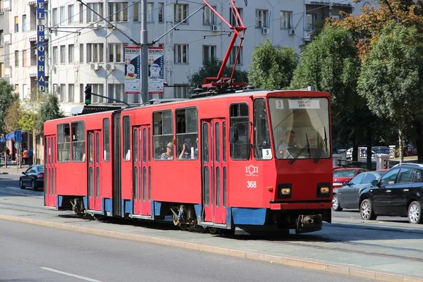 Belgrad-Straßenbahn — Stockfoto