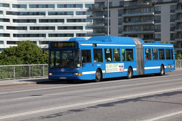 Volvo bus i Stockholm - Stock-foto