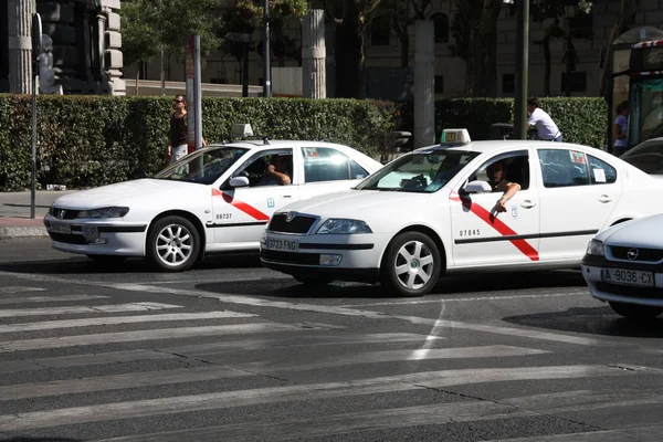 Madrid Taxi — Stock Photo, Image