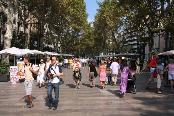 La Rambla, barcelona — Zdjęcie stockowe