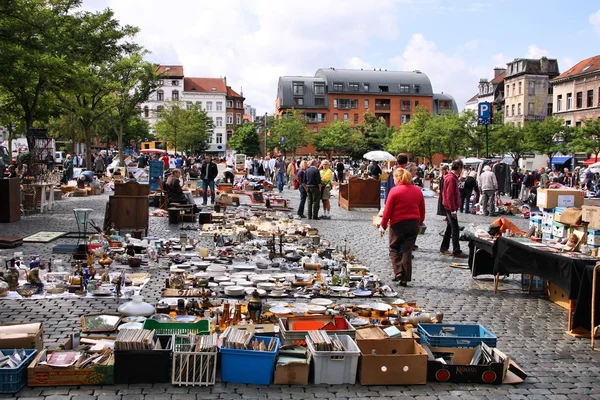 Брюссель блошиний ринок — стокове фото