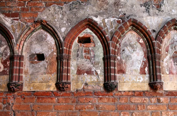 Malbork castle részletek — Stock Fotó