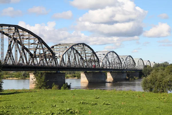 Mostu na rzece Wiśle — Zdjęcie stockowe