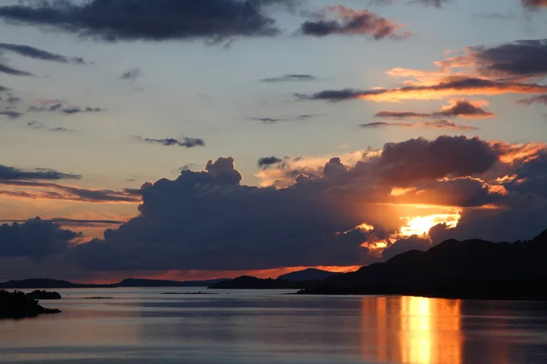 Noorwegen zonsondergang — Stockfoto