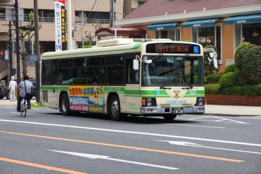Osaka city bus clipart