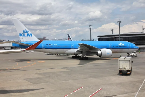 Klm オランダ航空 - ボーイング 777 — ストック写真