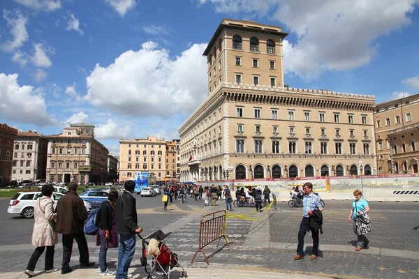 Piazza Venezia, Rome — Stock Photo, Image
