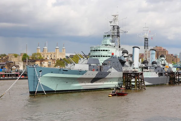 Londres - HMS Belfast — Fotografia de Stock