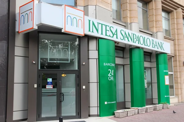 Intesa sanpaolo Τράπεζα — Φωτογραφία Αρχείου