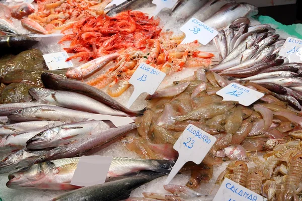 海の食べ物の市場 — ストック写真