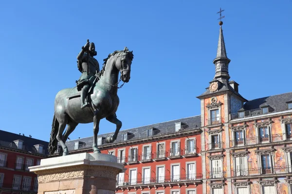 Madrid - Plaza Mayor — Stok fotoğraf