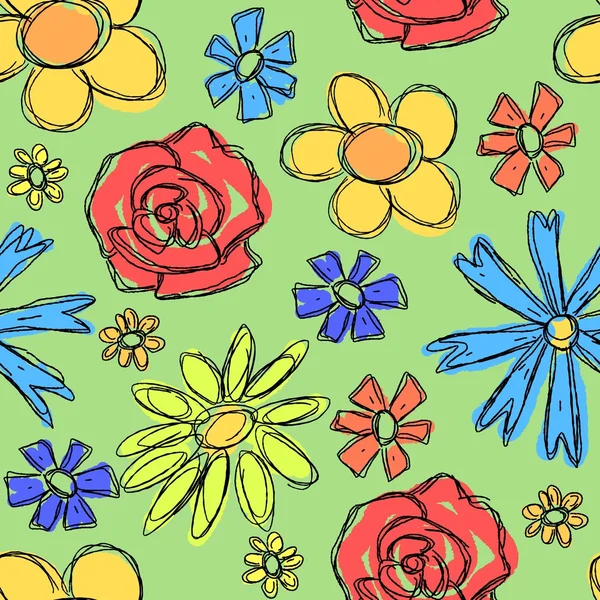 Bloemen achtergrond — Stockvector