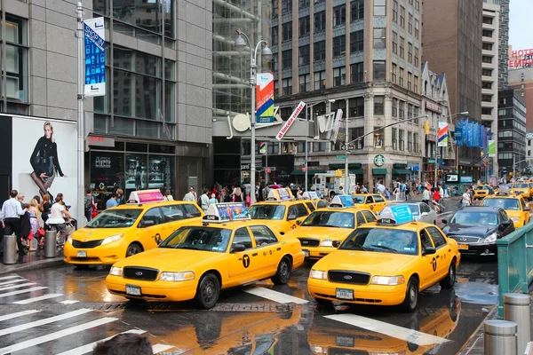 Sarı taksileri — Stok fotoğraf